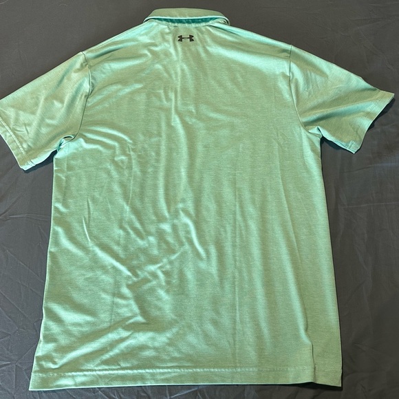Under Armour Men's Light Teal Golf‎ Polo Shirt - Picture 2 of 3